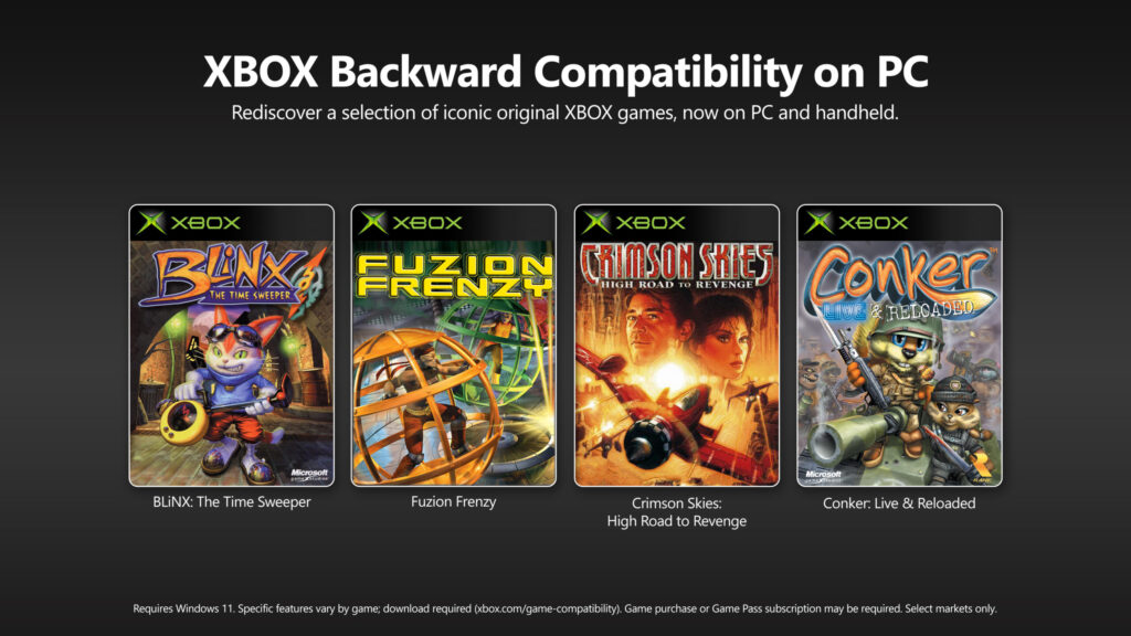 Xbox lance sa rétrocompatibilité PC avec quatre jeux cultes